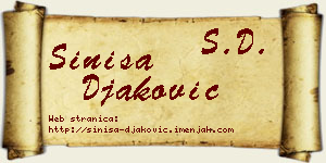 Siniša Đaković vizit kartica